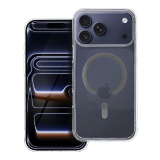   Drop Glue Colorful Ring Mag Cover tok iPhone 17 PRO MAX  Magsafe kompatibilis szürke