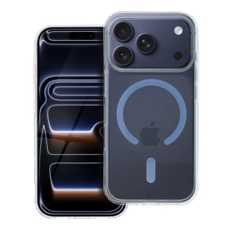   Drop Glue Colorful Ring Mag Cover tok iPhone 17 Pro  Magsafe kompatibilis világoskék