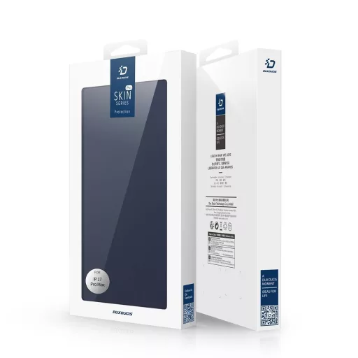 DUX DUCIS SKIN PRO pénztárcás tok iPhone 17 Pro Max kék