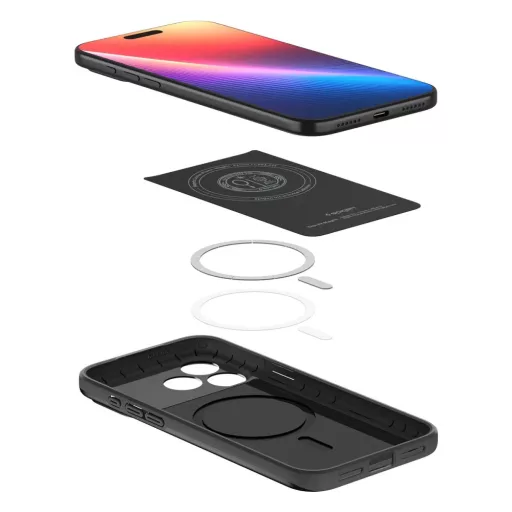 SPIGEN tok THIN FIT MAG Magsafe kompatibilis  iPhone 17 Pro Max fekete