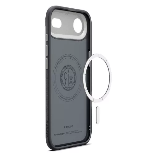 SPIGEN tok NANO POP MAG Magsafe kompatibilis  iPhone 17 Air fekete sesame