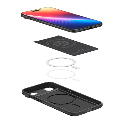 SPIGEN tok THIN FIT MAG Magsafe kompatibilis  iPhone 17 Air fekete