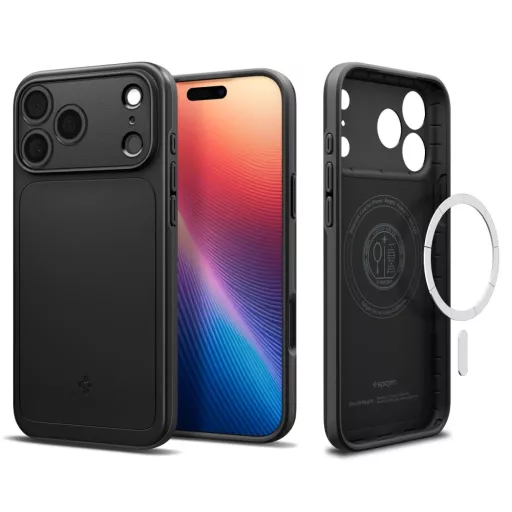 SPIGEN tok THIN FIT MAG Magsafe kompatibilis  iPhone 17 Pro fekete