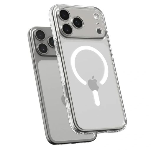 SPIGEN tok ULTRA HYBRID MAG Magsafe kompatibilis  iPhone 17 Pro clear fehér