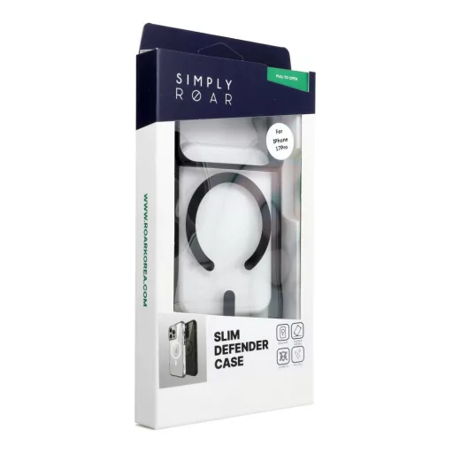 ROAR Slim Defender ütésálló tok Magsafe kompatibilis iPhone 17 Pro fekete