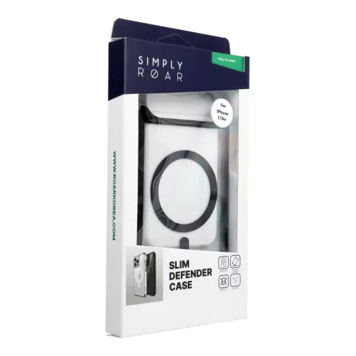 ROAR Slim Defender ütésálló tok Magsafe kompatibilis iPhone 17 Air fekete