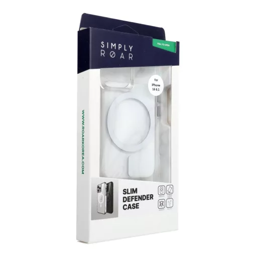 ROAR Slim Defender ütésálló tok Magsafe kompatibilis iPhone 16 átlátszó