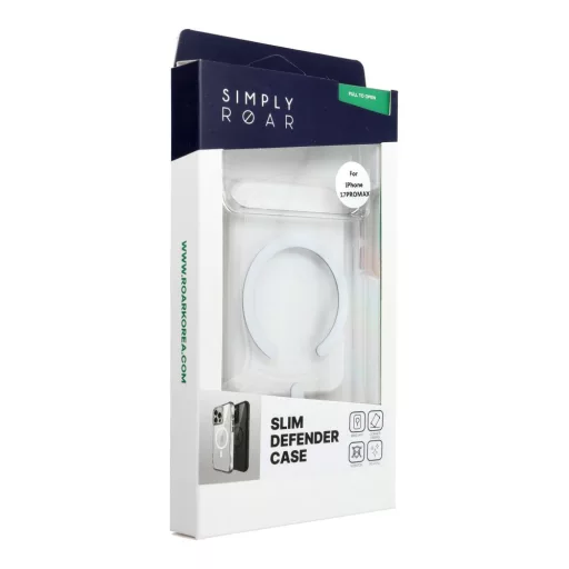 ROAR Slim Defender ütésálló tok Magsafe kompatibilis iPhone 17 Pro Max átlátszó
