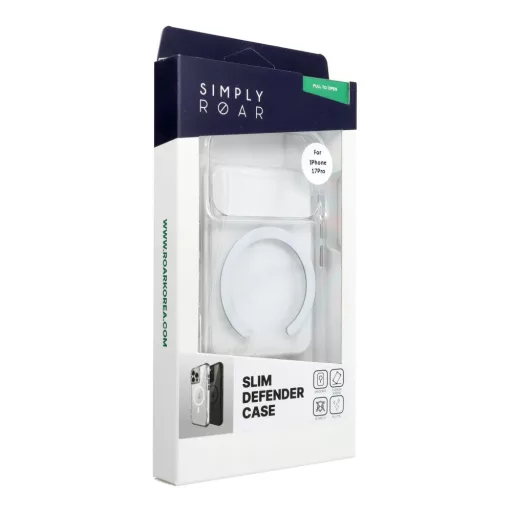 ROAR Slim Defender ütésálló tok Magsafe kompatibilis iPhone 17 Pro átlátszó
