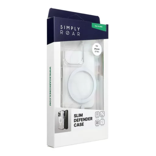 ROAR Slim Defender ütésálló tok Magsafe kompatibilis iPhone 17 átlátszó
