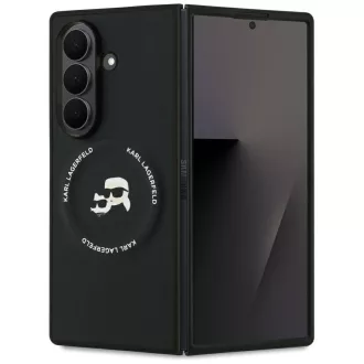   KARL LAGERFELD KLHMZFD7PSMLRKCK Samsung Z Fold7 tok MagSafe kompatibilis PU K&C fekete