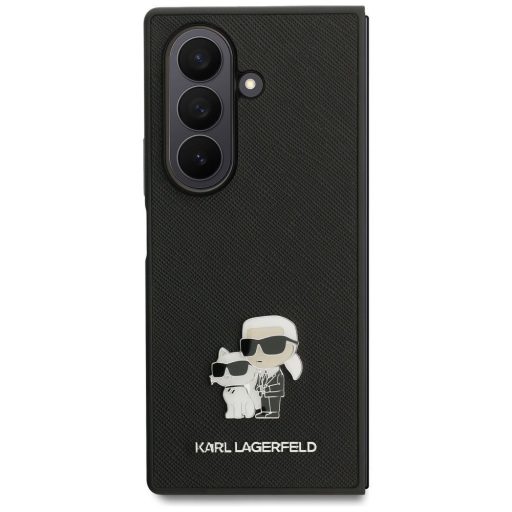 KARL LAGERFELD tok SAMSUNG Z Fold7 KLHCZFD7SAPKCNPK (Saffiano KC PIN) fekete