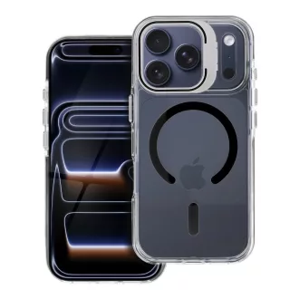   Lens Mag Cover tok kameralencsével iPhone 14  Magsafe kompatibilis fekete