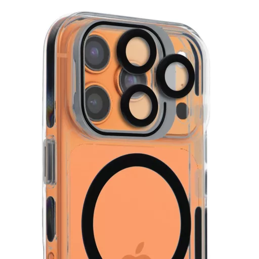 Lens Mag Cover tok kameralencsével iPhone 14  Magsafe kompatibilis fekete