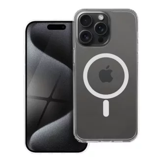   Forcell F-Protect Clear Hybrid Premium tok iPhone 15 PRO MAX  Magsafe kompatibilis átlátszó