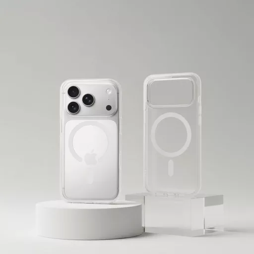 Forcell F-Protect Clear Hybrid Premium tok iPhone 17 PRO MAX  Magsafe kompatibilis with átlátszó