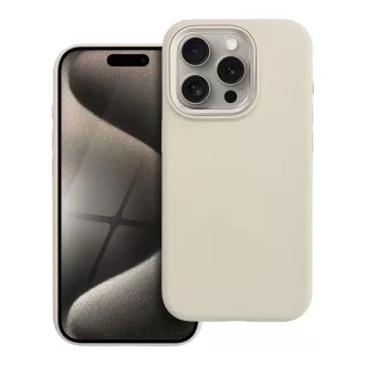   Forcell F-Protect Frame Premium tok iPhone 15 PRO  Magsafe kompatibilis antique fehér