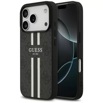   GUESS tok iPhone 17 Pro Magsafe kompatibilis GUHMP17LP4RPSK (4G Printed Stripes) fekete