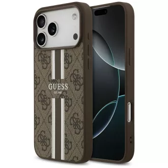   GUESS tok iPhone 17 Pro Max Magsafe kompatibilis GUHMP17XP4RPSW (4G Printed Stripes) barna