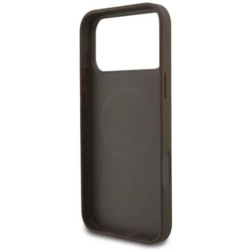GUESS tok iPhone 17 Pro Max Magsafe kompatibilis GUHMP17XG4GFRW (PU 4G Ring Classic Logo) barna