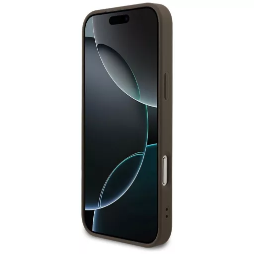GUESS tok iPhone 17 Pro Max Magsafe kompatibilis GUHMP17XG4GFRW (PU 4G Ring Classic Logo) barna