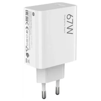   Xiaomi eredeti hálózati töltő USB-A QC3.0 3A 67W MDY-15-ET fehér bulk