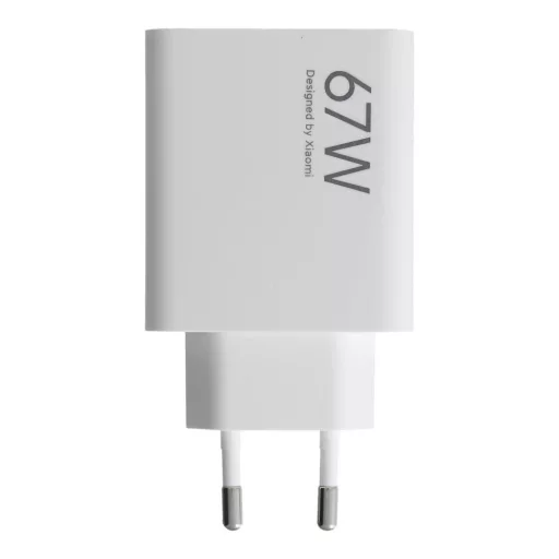 Xiaomi eredeti hálózati töltő USB-A QC3.0 3A 67W MDY-15-ET fehér bulk