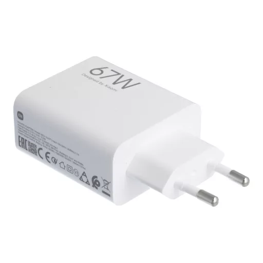 Xiaomi eredeti hálózati töltő USB-A QC3.0 3A 67W MDY-15-ET fehér bulk