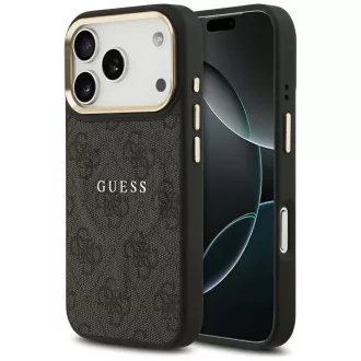  GUESS tok iPhone 17 Pro Magsafe kompatibilis GUHMP17LP4MSEGCK (PU 4G W/ Classic) Fekete