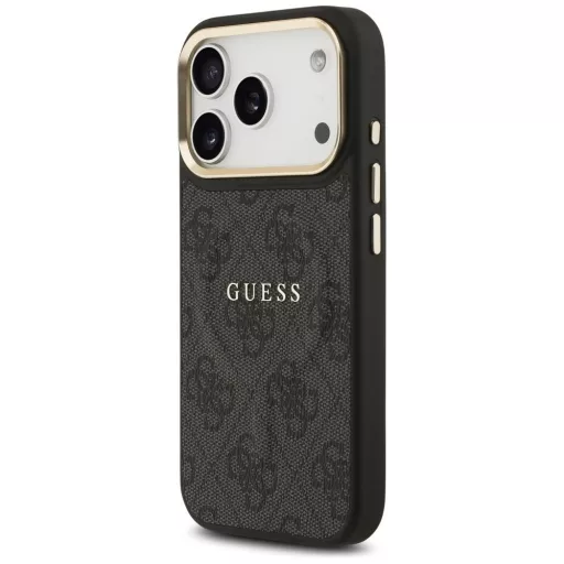 GUESS tok iPhone 17 Pro Magsafe kompatibilis GUHMP17LP4MSEGCK (PU 4G W/ Classic) Fekete