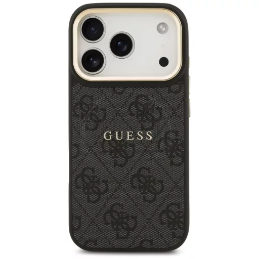 GUESS tok iPhone 17 Pro Magsafe kompatibilis GUHMP17LP4MSEGCK (PU 4G W/ Classic) Fekete