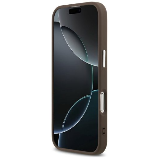 GUESS tok iPhone 17 Magsafe kompatibilis GUHMP17SP4TSRCMW (PU 4G W/Triangle Logo SL) barna