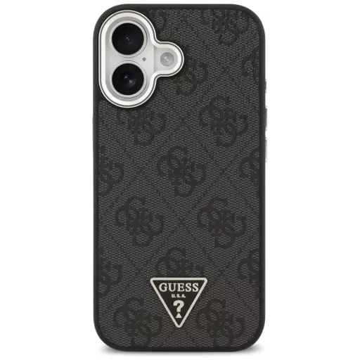 GUESS tok iPhone 17 Magsafe kompatibilis GUHMP17SP4TSRCMK (PU 4G W/Triangle Logo SL) fekete