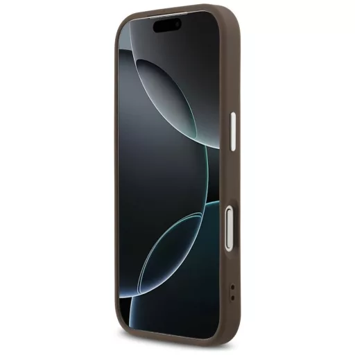 GUESS tok iPhone 17 Pro Magsafe kompatibilis GUHMP17LP4TSRCMW (PU 4G W/Triangle Logo SL) barna