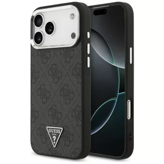   GUESS tok iPhone 17 Pro Max Magsafe kompatibilis GUHMP17XP4TSRCMK (PU 4G W/Triangle Logo SL) fekete