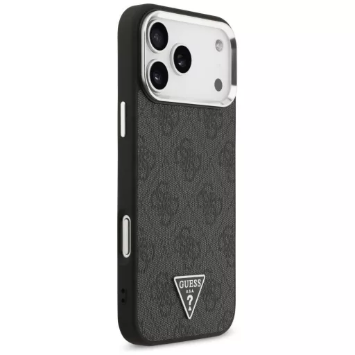 GUESS tok iPhone 17 Pro Max Magsafe kompatibilis GUHMP17XP4TSRCMK (PU 4G W/Triangle Logo SL) fekete