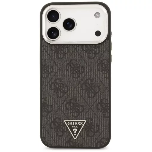GUESS tok iPhone 17 Pro Max Magsafe kompatibilis GUHMP17XP4TSRCMK (PU 4G W/Triangle Logo SL) fekete
