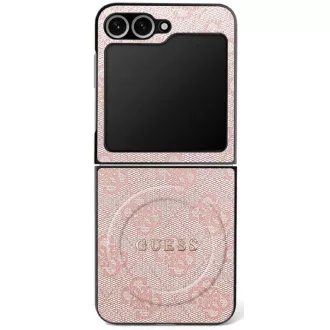   GUESS tok SAMSUNG Z Flip7 Magsafe kompatibilis GUHMZF7P4MSEGCP (Magnetic 4G PU W/ Classic) rózsaszín