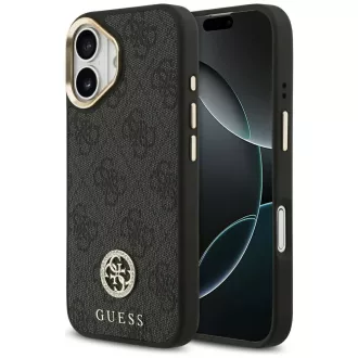   GUESS tok iPhone 17 Magsafe kompatibilis GUHMP17SP4GRMDEK (PU W/ 4G Strass Logo) fekete