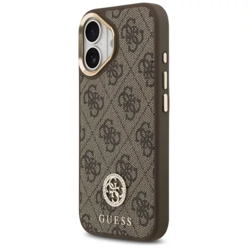 GUESS tok iPhone 17 Magsafe kompatibilis GUHMP17SP4GRMDEW (PU W/ 4G Strass Logo) barna