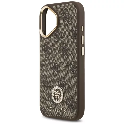 GUESS tok iPhone 17 Magsafe kompatibilis GUHMP17SP4GRMDEW (PU W/ 4G Strass Logo) barna