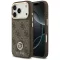 GUESS tok iPhone 17 Pro Magsafe kompatibilis GUHMP17LP4GRMDEW (PU W/ 4G Strass Logo) barna