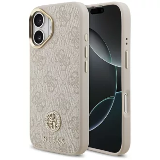   GUESS tok iPhone 17 Magsafe kompatibilis GUHMP17SP4GRMDEP (PU W/ 4G Strass Logo) rózsaszín
