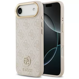   GUESS tok iPhone 17 Air Magsafe kompatibilis GUHMP17MP4GRMDEP (PU W/ 4G Strass Logo) rózsaszín