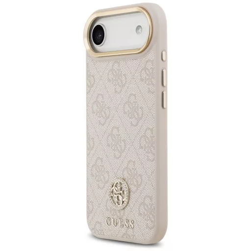 GUESS tok iPhone 17 Air Magsafe kompatibilis GUHMP17MP4GRMDEP (PU W/ 4G Strass Logo) rózsaszín