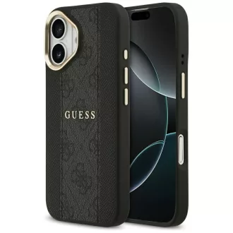   GUESS tok iPhone 17 Magsafe kompatibilis GUHMP17SPG4SEMCK (PU W/ 4G Stripe) fekete