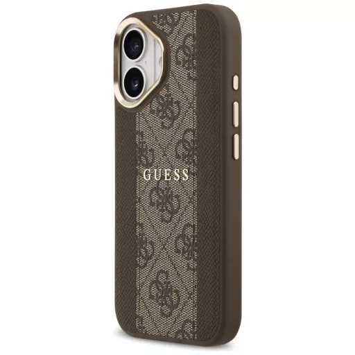 GUESS tok iPhone 17 Magsafe kompatibilis GUHMP17SPG4SEMCW (PU W/ 4G Stripe) barna