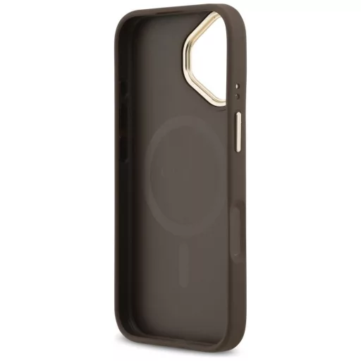 GUESS tok iPhone 17 Magsafe kompatibilis GUHMP17SPG4SEMCW (PU W/ 4G Stripe) barna