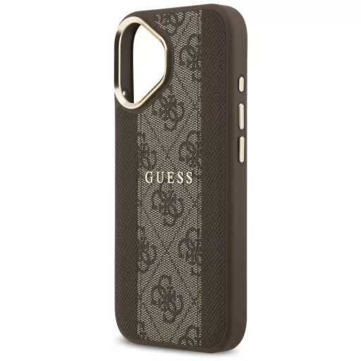 GUESS tok iPhone 17 Magsafe kompatibilis GUHMP17SPG4SEMCW (PU W/ 4G Stripe) barna