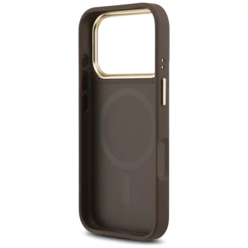 GUESS tok iPhone 17 Pro Magsafe kompatibilis GUHMP17LPG4SEMCW (PU W/ 4G Stripe) barna